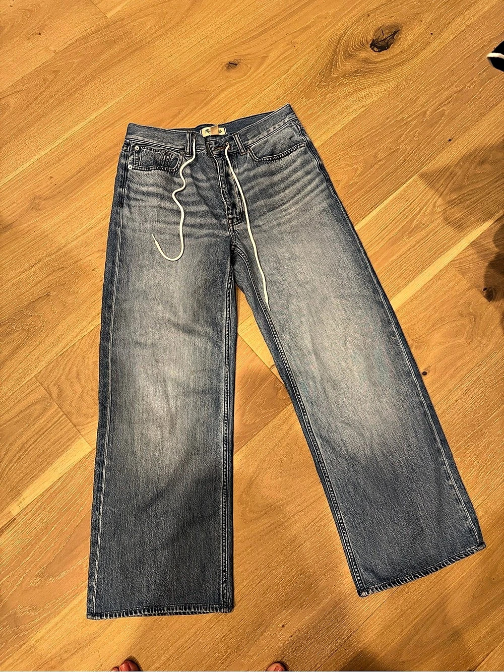 Madewell Low-Slung Baggy Jeans Blue Waist 26